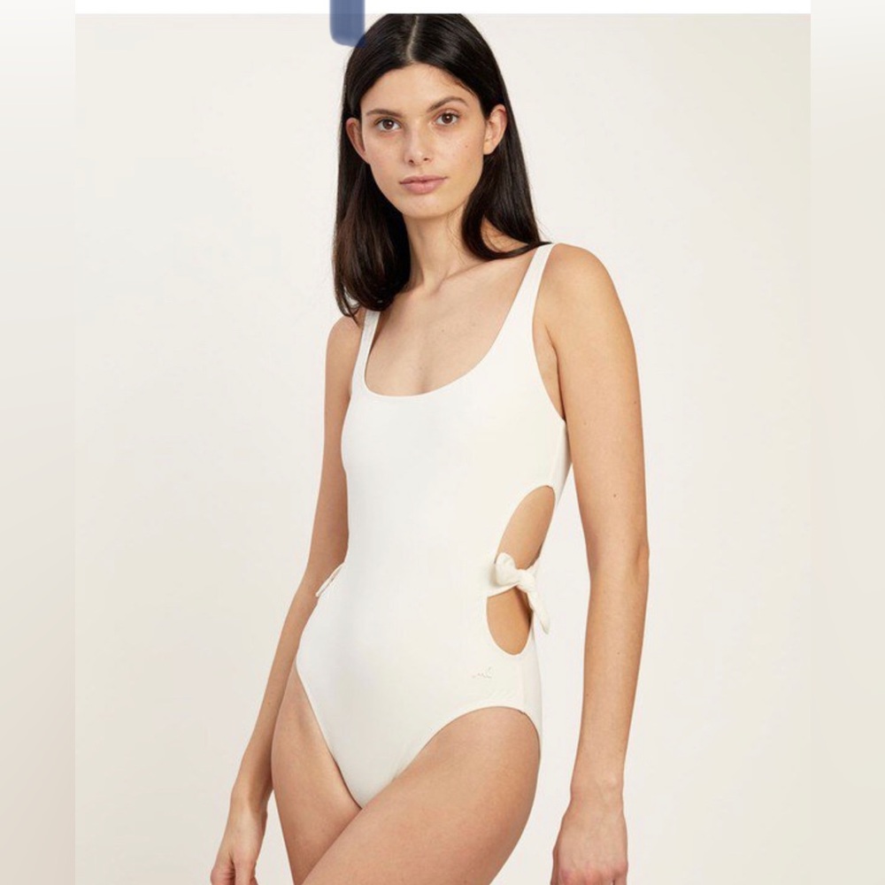 White Morgan lane one piece swimsuit Richie